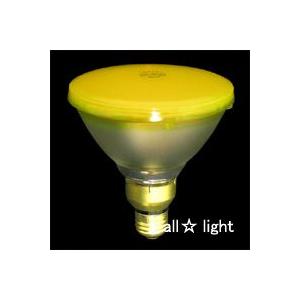 東芝　カラービームランプ　散光形（フラッド）　１００形　黄色　屋内・屋外兼用　Ｅ２６口金　【単品】　BRF110V80WY｜alllight