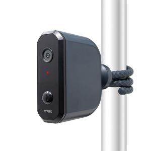 人感センサー 屋外 防犯カメラ ムサシ RITEX 充電式どこでもセンサー