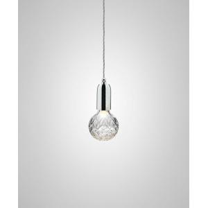 ＬＥＥ ＢＲＯＯＭ　リー・ブルーム ペンダントライト 天井直付 LED電球付 ポリッシュドクローム　CLEAR CRYSTAL BULB PENDANT POLISHED CHROME