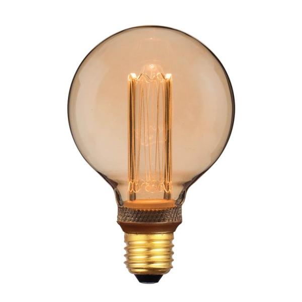 ★　ノスタルジア エジソンバルブLED電球 GLOBE ゴールド クリアガラス 調光器対応 ボール電...