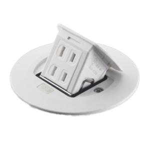 パナソニック　住宅用床用コンセント　F型アップコン　電源用　ケーブル工事用　2コ口（丸形）　マットホ...