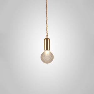 ＬＥＥ ＢＲＯＯＭ　リー・ブルーム ペンダントライト 天井直付 LED電球付(電球色E26) ブラッシュドブラス　FROST CRYSTAL BULB PENDANT BRASHED BRASS