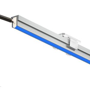 タカショー　ドットレスLEDバー　24V　低Wタイプ　深型レール付　1000mm　エンド用　光源色:青色　コード:70634100　HAC-B115T｜alllight