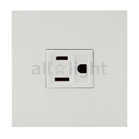 神保電器　ホテル向けミニプレートコンセントセット シボ加工品 取付枠+プレート+1口接地シングルコン...