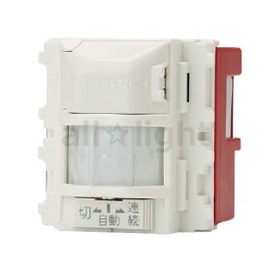 神保電器　J・WIDEシリーズ 壁用埋込感熱センサスイッチ 4線式 明るさセンサ付 3A 100V ...