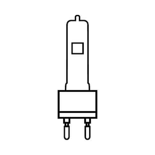 丸茂電機　スタジオ用ハロゲン電球　G22口金　1000W　クリア　JS100V1000WC/M