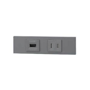 TERADA 壁用プッシュコンセント UCWシリーズ 電源×2 15A 125V