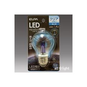 ＥＬＰＡ　エルパボール　ＬＥＤ電球　一般電球形　一般電球タイプ　クリア　カラー　１．４Ｗ　ブルー（青...