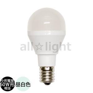 東芝　ＬＥＤ電球　ミニクリプトン形(小形電球形)　断熱材施工器具対応　広配光　昼白色　Ｅ１７口金　ミニクリプトン電球６０Ｗ形相当　LDA6N-G-E17/S/60W2｜alllight