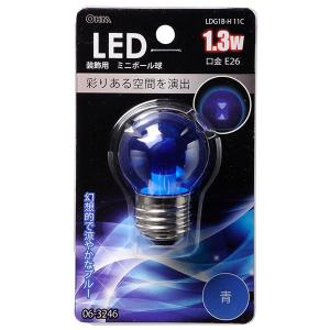 OHM（オーム電機） LED電球 LEDカラー電球 ミニボール球 装飾用 1.4W