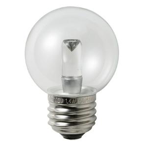 ＥＬＰＡ　エルパボール LED電球 LED装飾電球 ミニボール電球形 E26 G50(外径50mm) クリア(透明) 昼白色相当 1.4W 60lm　LDG1CN-G-G275｜alllight