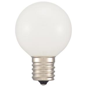 オーム電機　LED電球 ミニボール球 装飾用 1.2W 68lm 電球色 G40（外径40mm） E17　LDG1L-H-E17 15 (06-4658)｜alllight