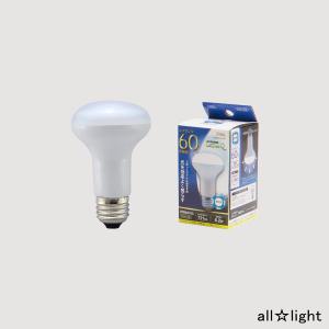 オーム電機　ＬＥＤ電球　レフランプ形　屋内専用　昼光色　６．２Ｗ　一般電球６０形相当　全光束７２１ｌｍ　Ｒ６２　Ｅ２６口金　LDR6D-W A9 (06-0772)｜alllight