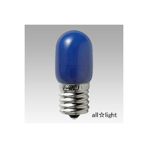ＥＬＰＡ　エルパボール　LED電球　LED装飾電球　ナツメタイプ　カラー　０．８Ｗ　ブルー（青色）　Ｅ１７口金　LDT1B-G-E17-G112｜alllight