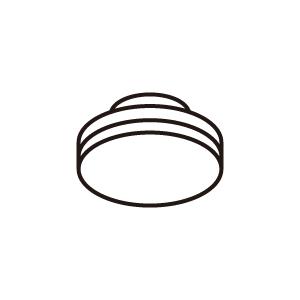 ＯＤＥＬＩＣ LED電球 フラット形 高演色 光色切替 専用調光器対応 60Wクラス 昼白色/電球色 φ75mm GX53-1口金 No.241J (LDF5-H-GX53/PC/D/75/R90)の商品画像