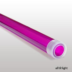 日本コーバン　レインボースリーブ（カラーパイプ）　ピンク（桃色）　FL40W用（40W蛍光灯用）　φ32.5mm管用　1172mm　専用キャップ付　RS-FL40P｜alllight
