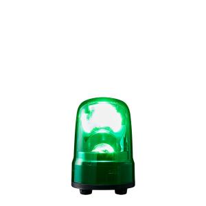 パトライト LED回転灯 (ブラシレスモータ) SK AC100〜240V 3.0W φ80mm グリーン (緑色) キャブタイヤコード SKS-M1J-Gの商品画像