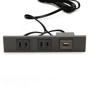 NOATEK（ノアテック） ノア 家具用コンセント(什器用) 2ヶ口スライド