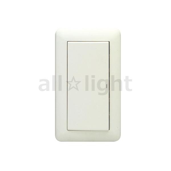 神保電器　J・WIDEシリーズ スイッチ組み合わせ 1連1個用 片切 15A 300V ピュアホワイ...