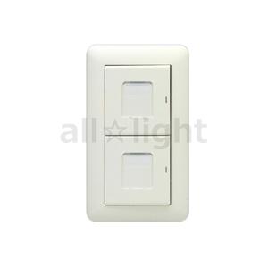 神保電器（JIMBO） J・WIDEシリーズ スイッチ・コンセント組合せ 1連2