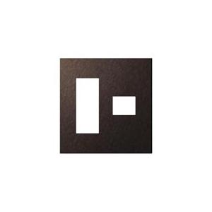 パナソニック　EXTRA(エクストラ) エクストラメタルプレート SO-STYLE・アドバンスシリーズ用 バイブレーション仕上げ 3コ+1コ用 ブラウン　WNS9674A