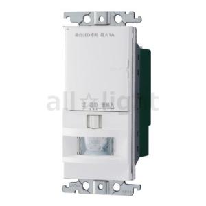 パナソニック　コスモシリーズワイド21 トイレ壁取付熱線センサ付自動スイッチ 2線式 換気扇連動用 ...