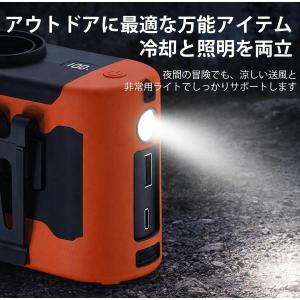 「腰掛け/首掛け/手持ちの3way」冷感扇風機...の詳細画像2