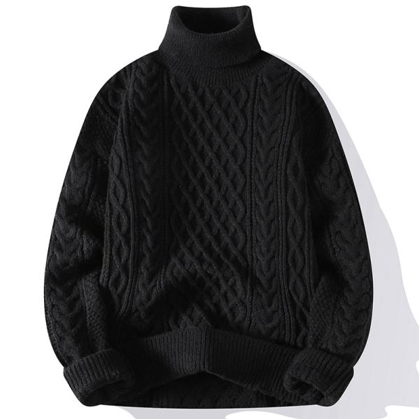 リブニット トップスセーター 暖かい 柔らかい ストレッチ 長袖 シンプル 5色展開 ゆったり 大人...