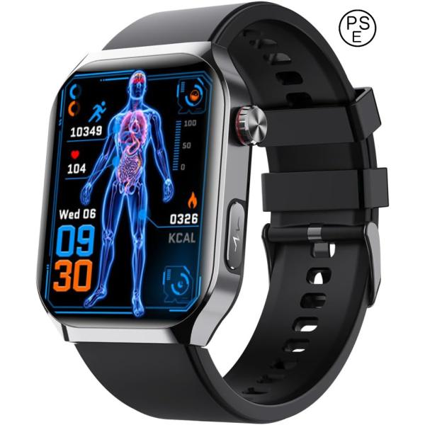 スマートウォッチ【2025新登場&2.1インチHD大画面】iPhone/アンドロイド対応 Bluet...