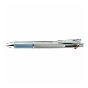 ゼブラ 多機能油性ボールペン クリップ-オン マルチ1000 軸色/銀 B4SA2-S ( 2 本)/メール便送料無料｜allmail