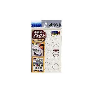 エーワン 手書きもプリントもできるラベル 丸型24面 26105 (5セット