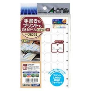 手書きもプリントもできるラベル はがきサイズ インデックス 小 18面 25×18mm 26207 ...