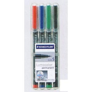 ルモカラー 313WP4油性超極細4色セット 油性マーカー ステッドラー/メール便送料無料