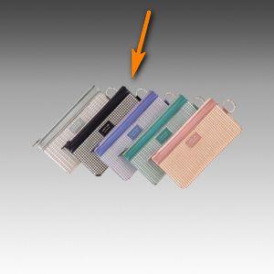 ハーフウェイ(メッシュ)ケース 通帳サイズ 黒 F-236 リヒトラブ/メール便送料無料