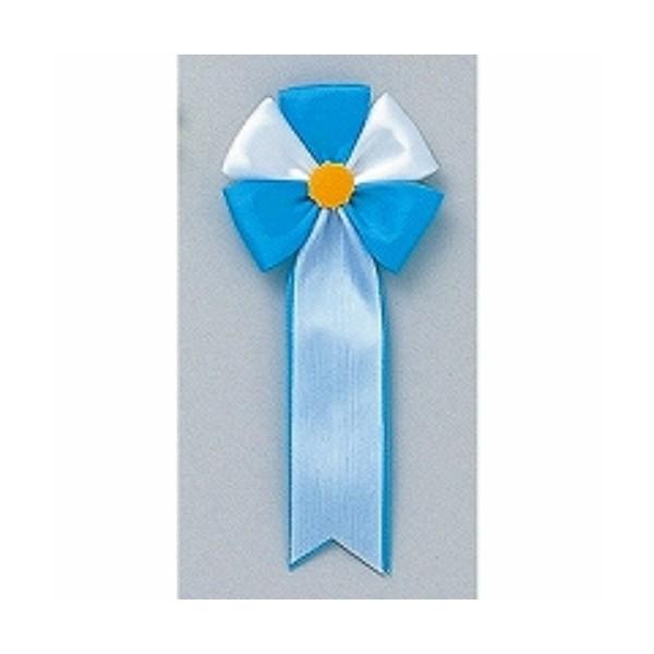 オープン工業 記章 五葉２枚タレ 中 青 KS-11-BU ( ３個 )/メール便送料無料