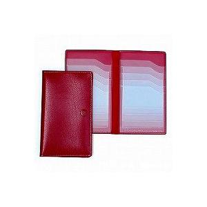 カードホルダー 赤 タテ型 10枚用 CH-110-RE アカ コレクト/メール便送料無料