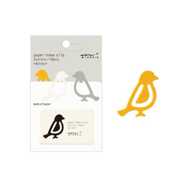 ミドリ インデックスクリップ トリ柄  43238006/メール便送料無料