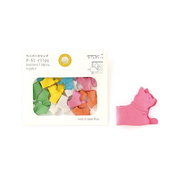 P-51 クリップス ネコ柄 43298006 ミドリ/メール便送料無料