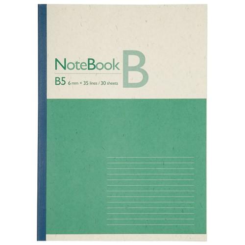 スマートバリュー 再生紙ノート セミB5 B罫1冊 P042J/メール便送料無料