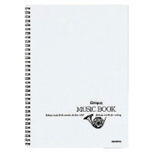 コクヨ キャンパスノート 音楽帳 ツインリングとじ A4 五線譜 12段 オン-T10/メール便送料...