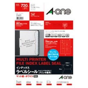 インデックスラベルシール マット紙・ホワイト A4判 40面 角丸 31481 エーワン/メール便送...