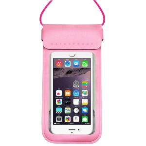 スマホ防水ケース 全機種対応 iPhone Galaxy Xperia AQUOS arrows ピンク｜allmix