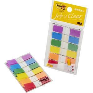 3M ポスト・イット 透明見出し ジョーブシリーズ 9色セット 縦44