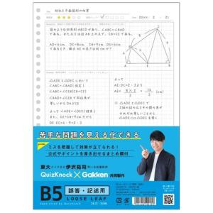 ルーズリーフ 東大 クイズ王 誤答・記述用 QuizKnock クイズノック 共同開発文具