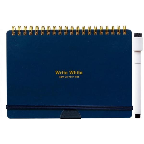 学研ステイフル ホワイトボードノート Ｗrite White B6 ネイビー