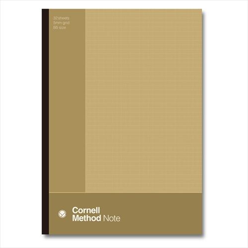 コーネルメソッド B5綴りノート 5mm方眼グレー ED03825 学研ステイフル