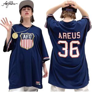 【AFO ・ホッケーシャツ】 AREUS 36 Hockey Shirts 【ネイビー】【ゆうパケット配送対象商品】｜allschool