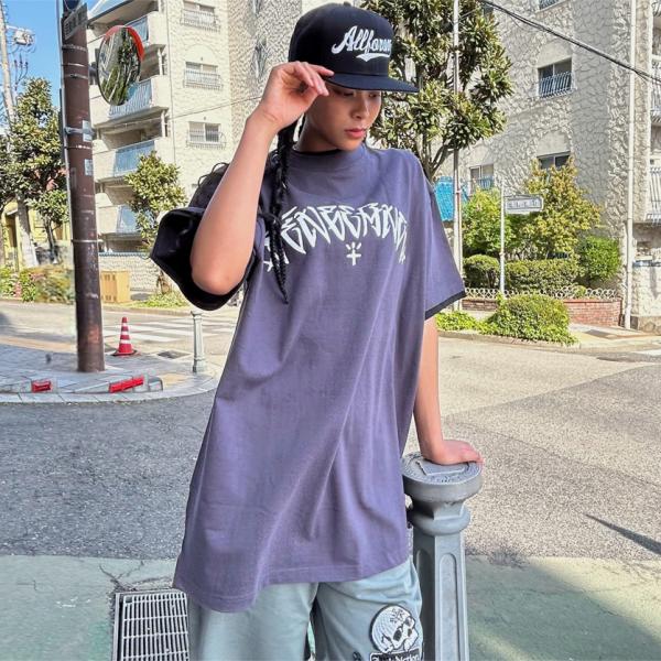 【AFO / UNISEX】VENGEANCE LAYERED S/S TEE【チャコール・ブラック...