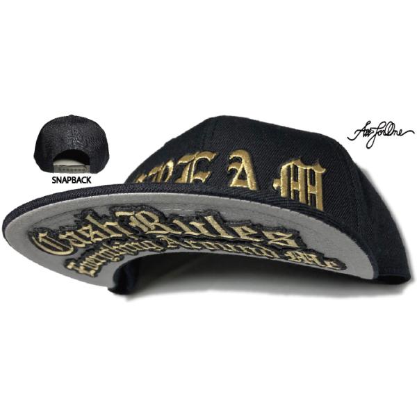 【AFO / OTTO978】C.R.E.A.M. SNAPBACK CAP【BLACK/GRAY/...
