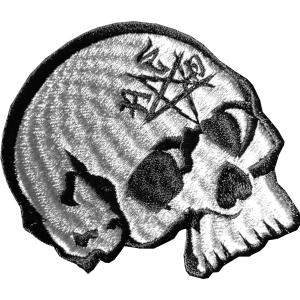 【AFO】 SKULL HEAD A WAPPEN【ゆうパケット配送対象商品】ワッペン｜allschool